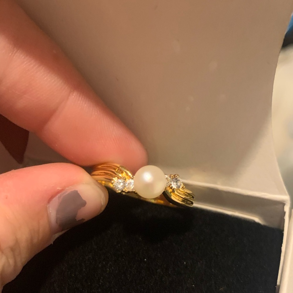 Avon perl ring.